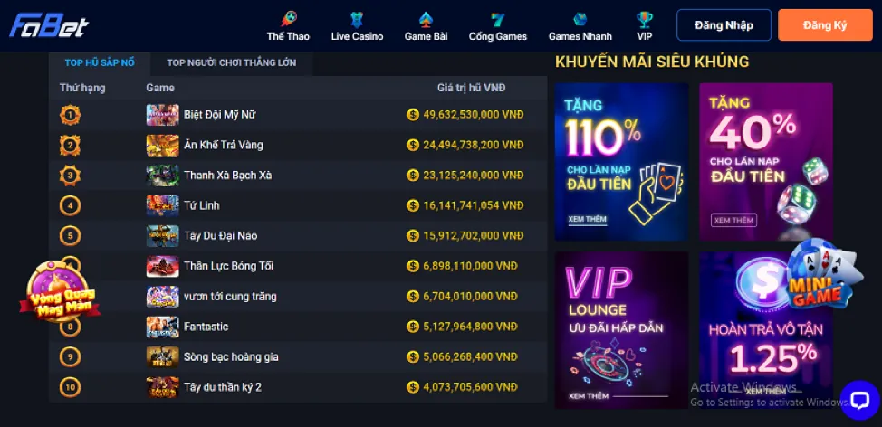 Khuyến Mãi Casino 22BET Link